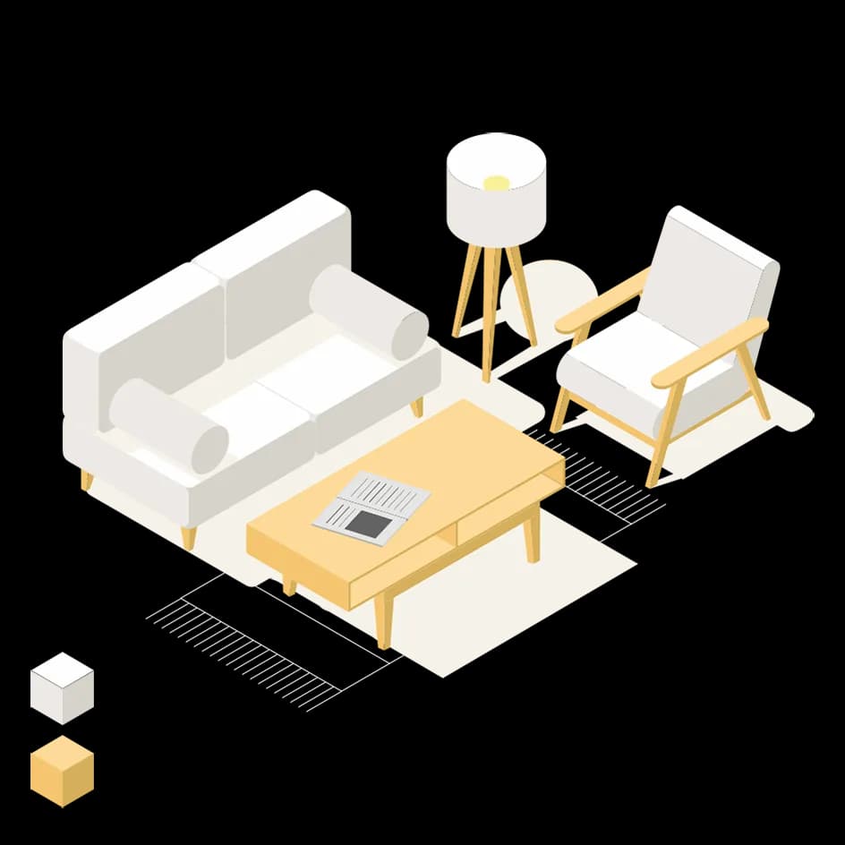 3D Furniture Illustration